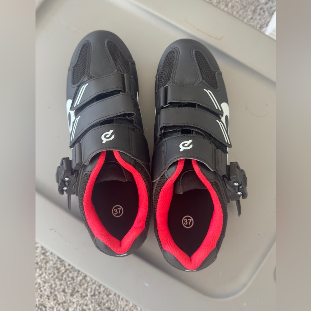 Black Peloton Cycling Shoes